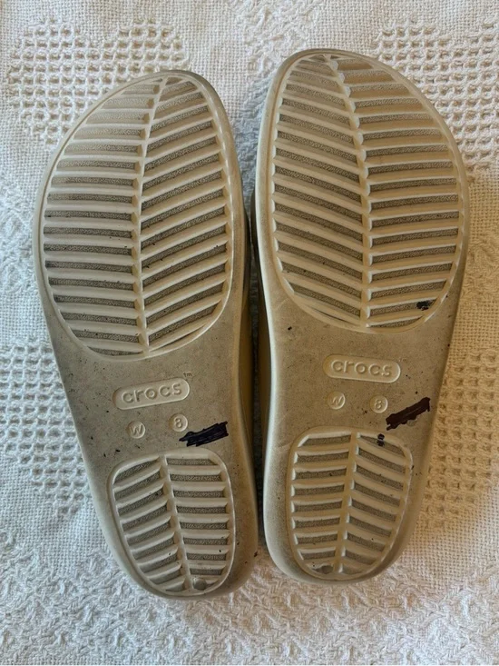 CROCS Women's Sandal Slides in Beige - Picture 5 of 7